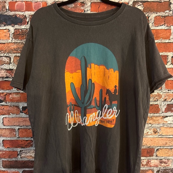 Wrangler Western Gray Tee - Picture 1 of 3